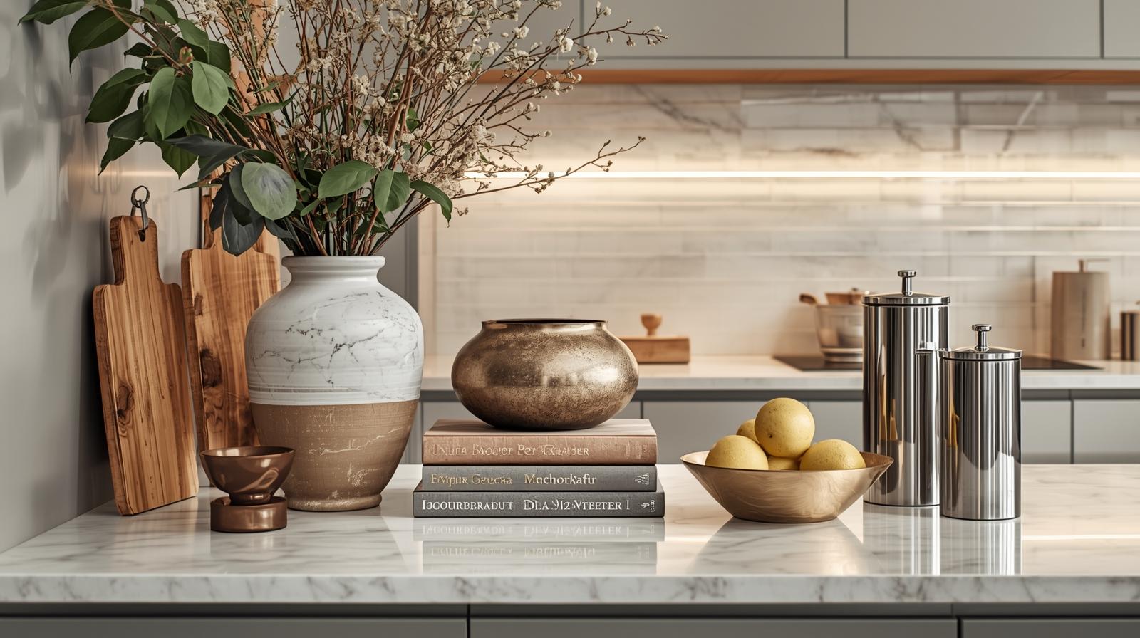 how to decorate kitchen counters